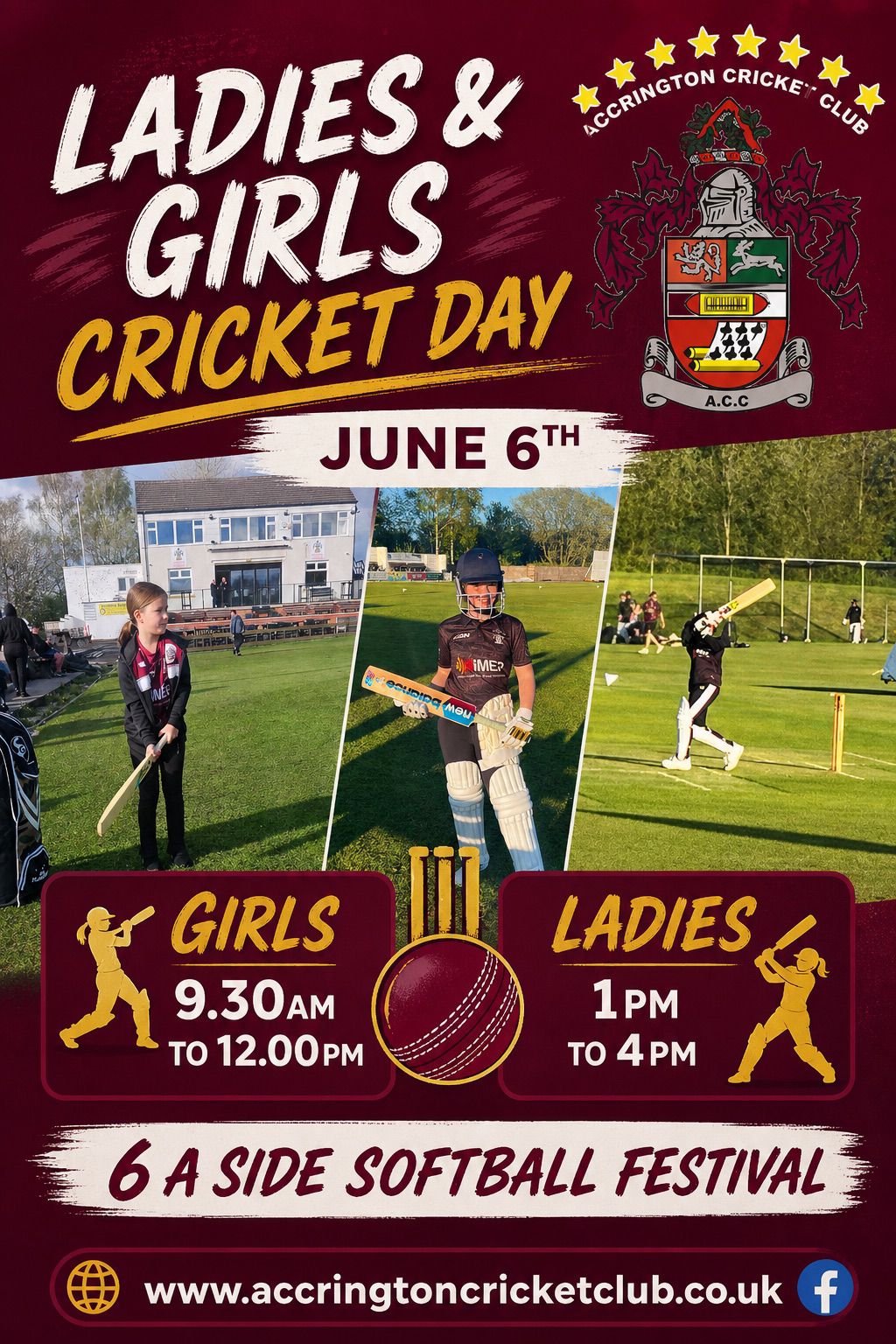 Ladies And Girls Cricket Day Saturday June 6th