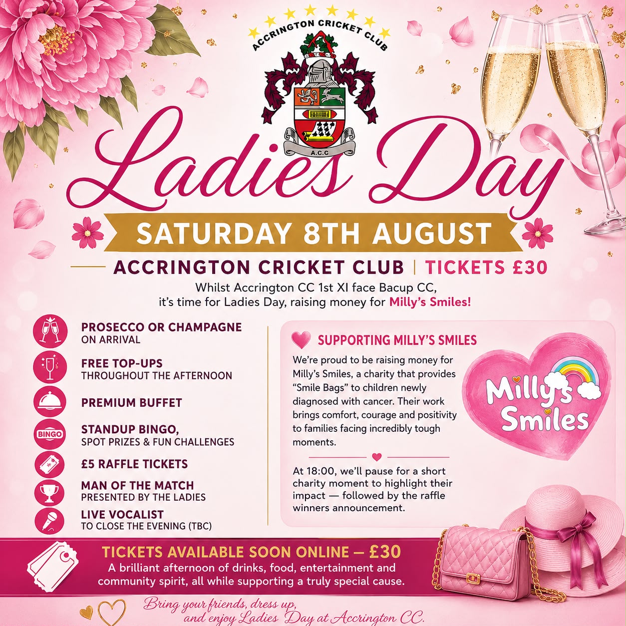 🌸 Ladies Day — Saturday 8th August 🌸
